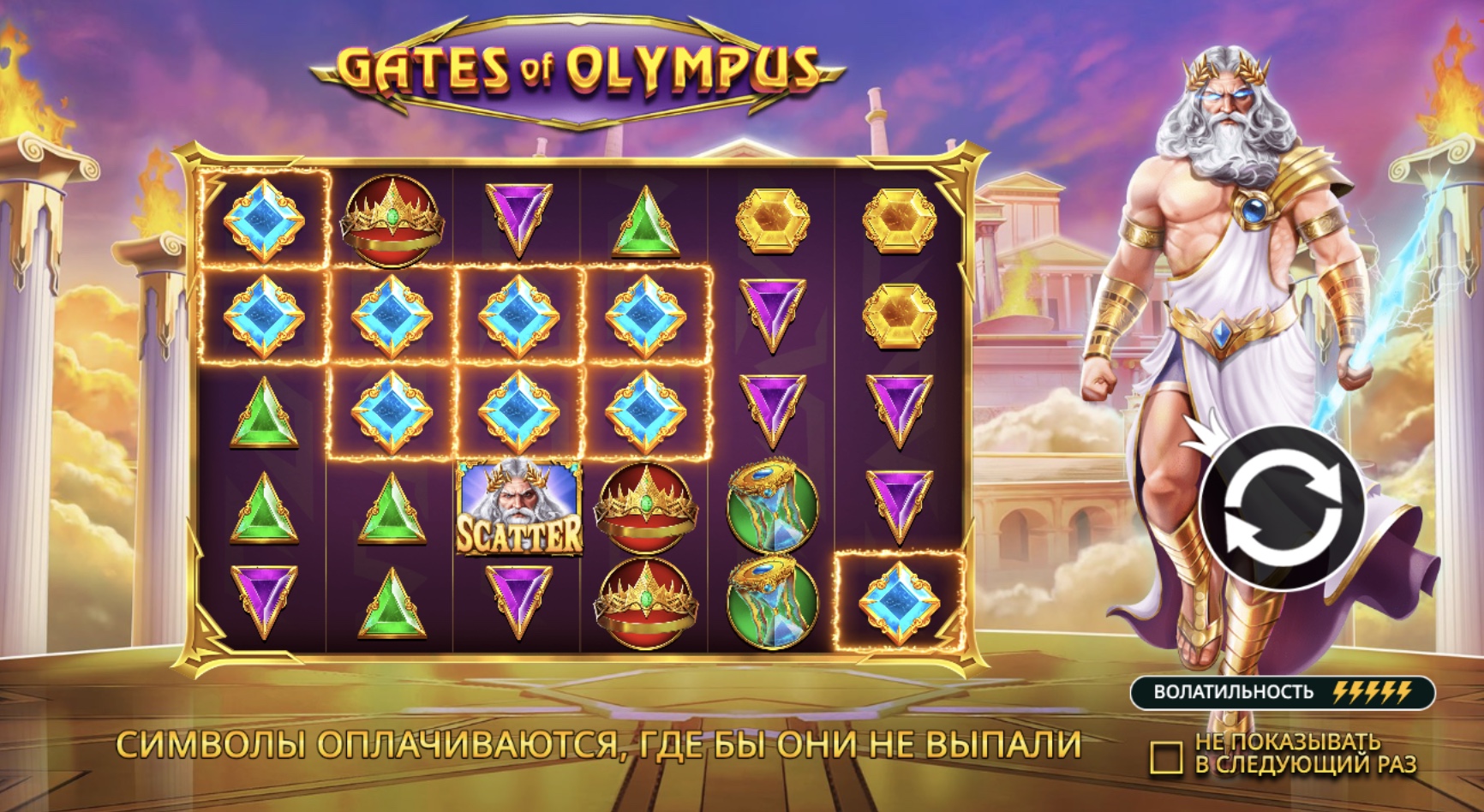 Игровой автомат Gates of Olympus